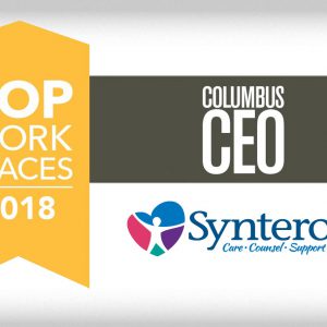 Syntero CEO Columbus Magazine Top Work Place banner